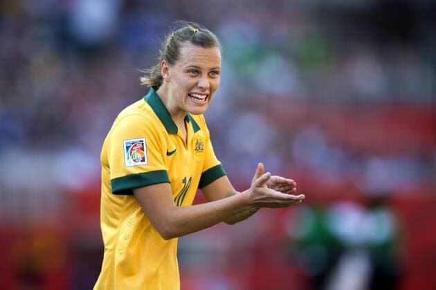 June 12, 2015 - Winnipeg - 150612 Australiens Emily van Egmond jublar - WM Australien - Nigeria - ..Foto: CarlSandin BILDBYRAN kod CS 57684 News - June 12, 2015  - ZUMAb138