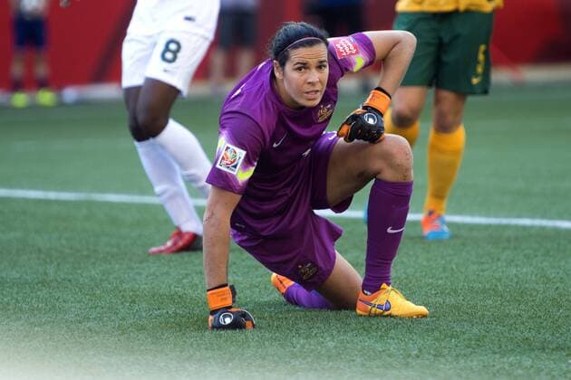 June 12, 2015 - Winnipeg - 150612 Australiens Lydia Williams - WM Australien - Nigeria - ..Foto: CarlSandin BILDBYRAN kod CS 57684 News - June 12, 2015  - ZUMAb138