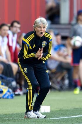 Aktuell Fußball, Damen WM in Kanada, USA - Schweden June 12, 2015 - Winnipeg - 150612 - Pia Sundhage WM - USA - SWE - ..Foto: CarlSandin BILDBYRAN kod CS 57685 News - June 12, 2015  - ZUMAb138