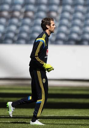 Aktuell Fußball, Training Nationalteam Schweden in Stockholm June 12, 2015 - Stockholm, SVERIGE - 150612 Andreas Isaksson - den 12 juni 2015 i Stockholm..Foto: JoelxMarklund BILDBYRAN kod JM 87026 News - June 12, 2015  - ZUMAb138