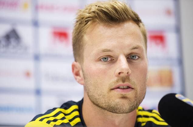 Aktuell Fußball, PK Nationalteam Schweden in Stockholm June 13, 2015 - Stockholm, SVERIGE - 150613 Sebastian Larsson - den 13 juni 2015 i Stockholm..Foto: JoelxMarklund BILDBYRAN kod JM 87027 News - June 13, 2015  - ZUMAb138