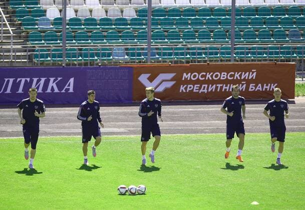 Aktuell Fußball, Training Nationalmannschaft Russland in Moskau SOCCER - UEFA EURO EM Europameisterschaft Fussball 2016 quali, RUS vs AUT, preview MOSCOW,RUSSIA,13.JUN.15 - SOCCER - UEFA European Championship EM Europameisterschaft 2016, European Qualifiers, international match Länderspiel Russia vs Austria, preview, training of team RUS. Image shows player from RUS. GEPAxpictures xChristianxOrt