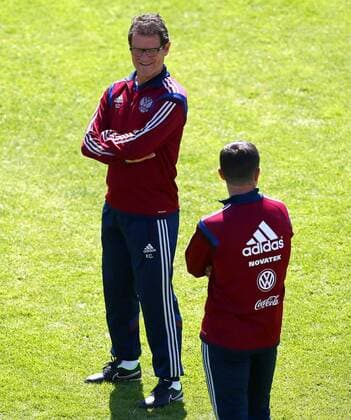 Aktuell Fußball, Training Nationalmannschaft Russland in Moskau SOCCER - UEFA EURO EM Europameisterschaft Fussball 2016 quali, RUS vs AUT, preview MOSCOW,RUSSIA,13.JUN.15 - SOCCER - UEFA European Championship EM Europameisterschaft 2016, European Qualifiers, international match Länderspiel Russia vs Austria, preview, training of team RUS. Image shows head coach Fabio Capello (RUS). GEPAxpictures xChristianxOrt