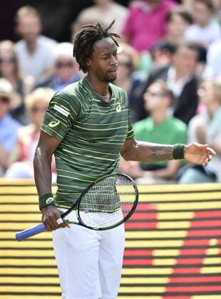 Gael Monfils (FRA) enttäuscht Enttäuschung Halbfinale 13.06.2015 Tennis Mercedes-Cup Stuttgart Weißenhof TC Weissenhof Mercedescup Mercedes Cup 06.06..-14.06.2015 Mercedes-Cup Stuttgart Weißenhof 2015