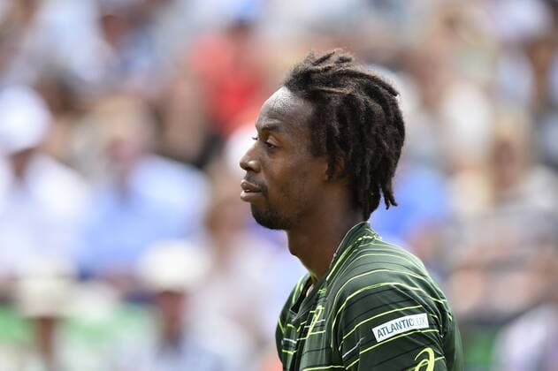 Gael Monfils (FRA) enttäuscht Enttäuschung Halbfinale 13.06.2015 Tennis Mercedes-Cup Stuttgart Weißenhof TC Weissenhof Mercedescup Mercedes Cup 06.06..-14.06.2015 Mercedes-Cup Stuttgart Weißenhof 2015