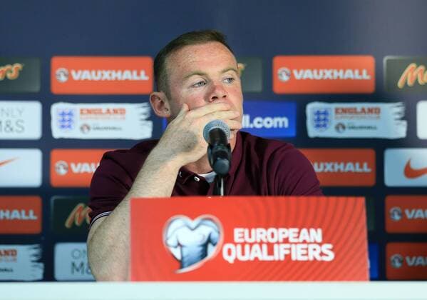 England s Wayne Rooney during his press conference PK Pressekonferenz England Training & Press Conference- Stozice Stadium - Slovenia - 13th June 2015 - Picture David Klein Sportimage EDITORIAL USE ONLY. No use with unauthorised audio, video, data, fixture lists, club league logos or live services. Online in-match use limited to 120 images, no video emulation. No use in betting, games or single club league player publications.