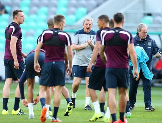 England s Roy Hodgson looks on during training England Training & press conference PK Pressekonferenz Stozice Stadium - Slovenia - 13th June 2015 - Picture David Klein Sportimage EDITORIAL USE ONLY. No use with unauthorised audio, video, data, fixture lists, club league logos or live services. Online in-match use limited to 120 images, no video emulation. No use in betting, games or single club league player publications.