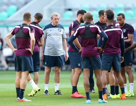 England s Roy Hodgson looks on during training England Training & press conference PK Pressekonferenz Stozice Stadium - Slovenia - 13th June 2015 - Picture David Klein Sportimage EDITORIAL USE ONLY. No use with unauthorised audio, video, data, fixture lists, club league logos or live services. Online in-match use limited to 120 images, no video emulation. No use in betting, games or single club league player publications.
