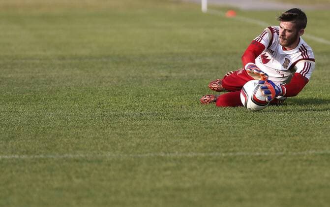 Aktuell Fußball, Training Nationalteam Spanien David Gea. Spain s training session. In this picture, David Gea. xPABLOGARCIAx 