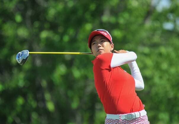 Jenny Shin in action during the KPMG Women s PGA Golf Women Championship at Westchester Country Club in Harrison, New York. Gregory Vasil Cal Media KPMG Women s PGA Championship June 13 - ZUMAc04_