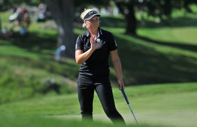 Brooke Henderson in action during the KPMG Women s PGA Golf Women Championship at Westchester Country Club in Harrison, New York. Gregory Vasil Cal Media KPMG Women s PGA Championship June 13 - ZUMAc04_