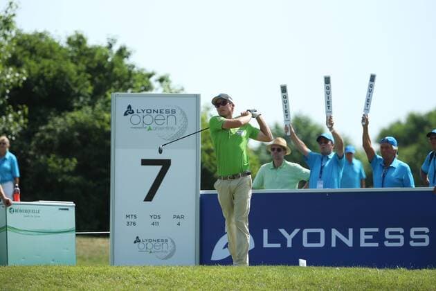GOLF - Lyoness Open 2015 ATZENBRUGG,AUSTRIA,14.JUN.15 - GOLF - PGA Golf Herren European Tour, Lyoness Open, Diamond Country Club. Image shows Florian Praegant (AUT). GEPAxpictures xDanielxGoetzhaber