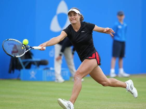 TENNIS - WTA Tennis Damen Aegon Open 2015 NOTTINGHAM,ENGLAND,14.JUN.15 - TENNIS - WTA Tour, Aegon Open. Image shows Monica Niculescu (ROU). GEPAxpictures xAlanxGrieves