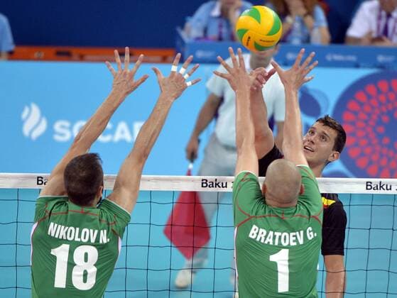 - BAKU, AZERBAIJAN: Belgium s Francois Lecat pictured in action during a volleyball game between Belgium and Bulgaria in Pool B of the volleyball tournament at the European Games 2015, in Baku, Azerbaijan, Sunday 14 June 2015. The European Games 2015 multi event takes place from 12 to 28 June. ERICxLALMAND  x04642432x