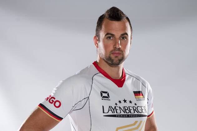25.05.2015, Sportzentrum Westenfeld, Bochum Volleyball, Fotoshooting Nationalmannschaft Männer Maenner Georg György Gyoergy Grozer ( 9 GER)