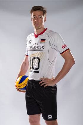25.05.2015, Sportzentrum Westenfeld, Bochum Volleyball, Fotoshooting Nationalmannschaft Männer Maenner Jochen Schöps Schoeps ( 10 GER)
