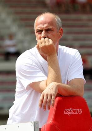 GER, NOFV-Oberliga Süd, FC Rot Weiss Erfurt II vs 1.FC Lok Leipzig 14.06.15, Erfurt, Steigerwaldstadion, GER, NOFV-Oberliga Süd, Saison 2014 2015, 30.Spieltag, FC Rot Weiss Erfurt U23 vs 1. FC Lokomotive Leipzig im Bild Geschäftsführer Mario Basler (Lok Leipzig)