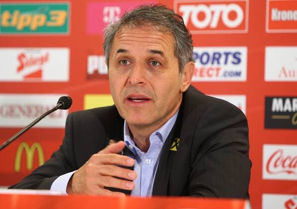 SOCCER - UEFA EURO EM Europameisterschaft Fussball 2016 quali, RUS vs AUT, press conference PK Pressekonferenz VIENNA,AUSTRIA,15.JUN.15 - SOCCER - UEFA European Championship EM Europameisterschaft 2016, European Qualifiers, OEFB international match Länderspiel Russia vs Austria, press conference. Image shows head coach Marcel Koller (AUT). GEPAxpictures xChristianxOrt