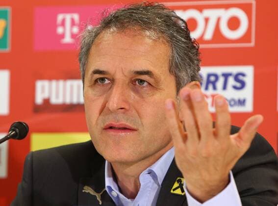 SOCCER - UEFA EURO EM Europameisterschaft Fussball 2016 quali, RUS vs AUT, press conference PK Pressekonferenz VIENNA,AUSTRIA,15.JUN.15 - SOCCER - UEFA European Championship EM Europameisterschaft 2016, European Qualifiers, OEFB international match Länderspiel Russia vs Austria, press conference. Image shows head coach Marcel Koller (AUT). GEPAxpictures xChristianxOrt