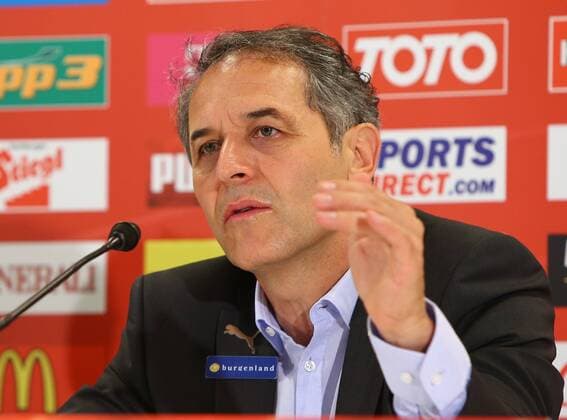 SOCCER - UEFA EURO EM Europameisterschaft Fussball 2016 quali, RUS vs AUT, press conference PK Pressekonferenz VIENNA,AUSTRIA,15.JUN.15 - SOCCER - UEFA European Championship EM Europameisterschaft 2016, European Qualifiers, OEFB international match Länderspiel Russia vs Austria, press conference. Image shows head coach Marcel Koller (AUT). GEPAxpictures xChristianxOrt