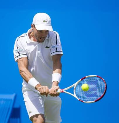 Aktuell Tennis, ATP Turnier im Queen s Club 15.06.2015. London, England. Queens Aegon Championship Tennis. Roberto Bautista Agut from Spain in action during his first round match against his fellow countryman Fernando Verdasco. xNigelxCookex  ActionPlus11631649