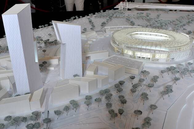 Präsentation des Modells für das neue Stadion des AS Rom andreaxstaccioli