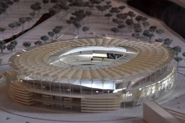 Präsentation des Modells für das neue Stadion des AS Rom andreaxstaccioli