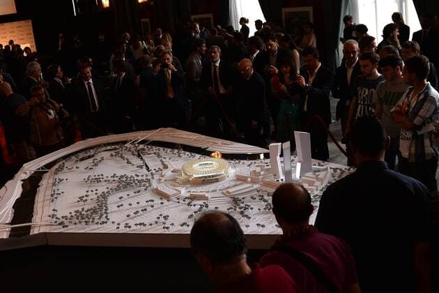 Plastico. Model Roma 15-06-2015 Präsentation des Modells für das neue Stadion des AS Rom. Presentation of the final design of the new AS Roma new stadium andreaxstaccioli