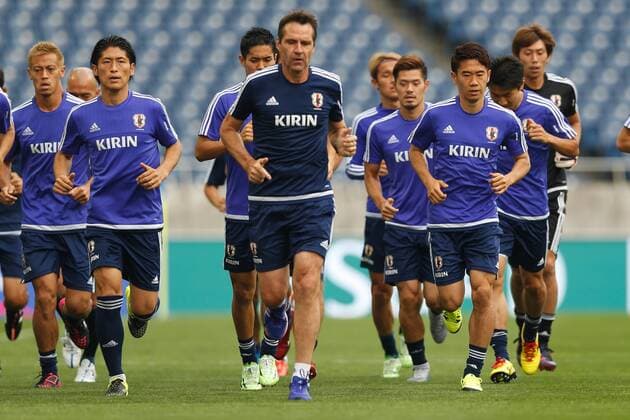 Japan team group Mannschaftsbild Totale (JPN), JUN 15, 2015 - Football Soccer : Japan national team Nationalteam Official Training Session at Saitama Stadium 2002 in Saitama, Japan. NoxThirdxPartyxSales  (ipha012131)