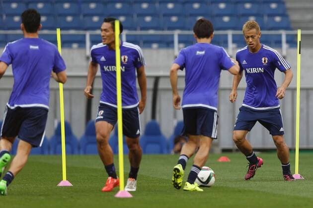 Keisuke Honda (JPN), JUN 15, 2015 - Football Soccer : Japan national team Nationalteam Official Training Session at Saitama Stadium 2002 in Saitama, Japan. NoxThirdxPartyxSales  (ipha012149)