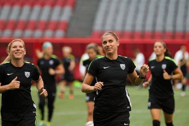 June 15, 2015: The USA team at an official practise session prior to a Group D match at the FIFA Women s World Cup Canada 2015 between Nigeria and the USA at BC Place Stadium on June 2015 in Vancouver, Canada. Sydney Low Cal Media. Soccer 2015: FIFA Women s World Cup JUNE 15 - ZUMAc04_