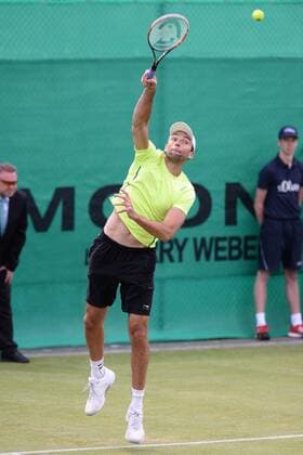 Tennis Gerry Weber Open 2015 am 16.06.2015 im Gerry Weber Stadion in Halle ( Westfalen ) Ivo Karlovic ( CRO )