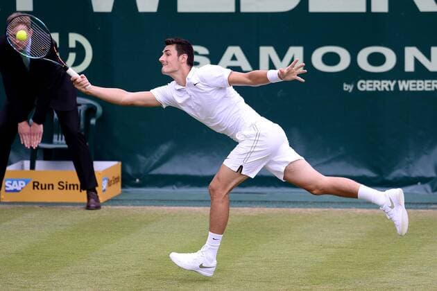 Tennis Gerry Weber Open 2015 am 16.06.2015 im Gerry Weber Stadion in Halle ( Westfalen ) Bernard Tomic ( AUS )