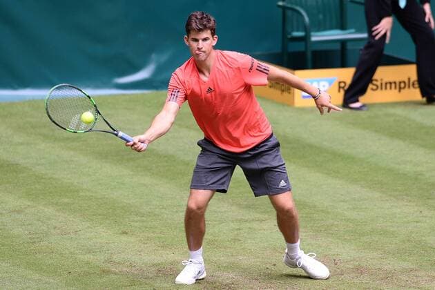 Tennis Gerry Weber Open 2015 am 16.06.2015 im Gerry Weber Stadion in Halle ( Westfalen ) Dominic Thiem ( AUT )