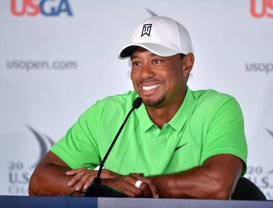 Aktuell Golf, US Open, PK Tiger Woods Tiger Woods speaks to the media prior to the start of the 115th U.S. Open Championship at Chambers Bay on June 16, 2015 in University Place, Washington.  SEA20150616302 KEVINxDIETSCH