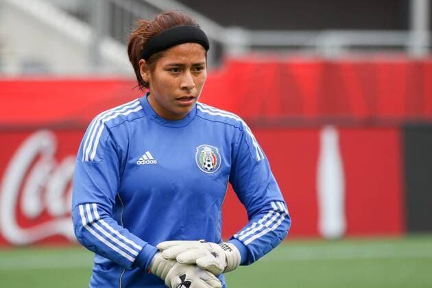 Cecilia Santiago (Torwart, Mexiko) Einzelbild, Aktion, Action, Fussball, FIFA Frauen-WM 2015, Abschlusstraining im Stadion, xozx