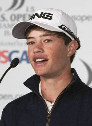 Aktuell Golf, US Open, PK Cole Hammer Cole Hammer speaks to the media prior to the start of the 115th U.S. Open Championship at Chambers Bay on June 16, 2015 in University Place, Washington.  SEA20150615115 JIMxBRYANT