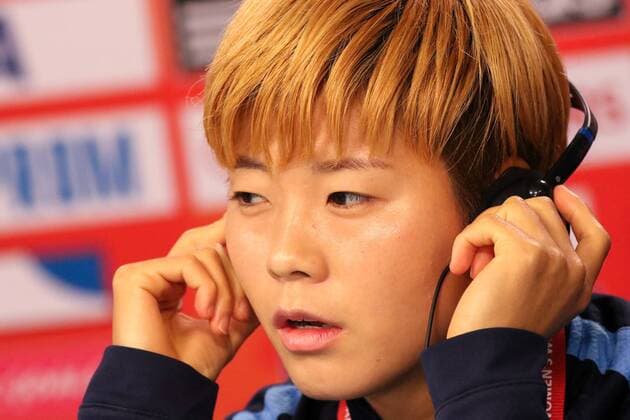 Jeon Gaeul (KOR), Porträt, Portrait, Südkorea (Korea Republik, Republic), Fussball, FIFA Frauen-WM 2015, Pressekonferenzen, xozx