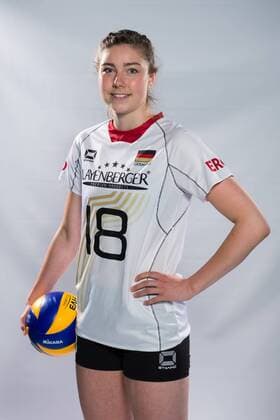 04.06.2015, Bundesleistungszentrum, Kienbaum Volleyball, Fotoshooting Nationalmannschaft Frauen Wiebke Silge ( 18 GER)