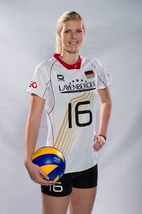 04.06.2015, Bundesleistungszentrum, Kienbaum Volleyball, Fotoshooting Nationalmannschaft Frauen Anja Brandt ( 16 GER)