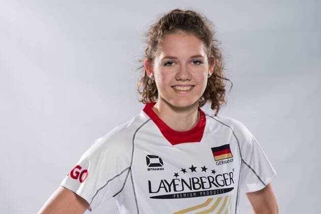 04.06.2015, Bundesleistungszentrum, Kienbaum Volleyball, Fotoshooting Nationalmannschaft Frauen Melanie Schölzel Schoelzel ( 22 GER)