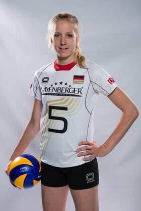 04.06.2015, Bundesleistungszentrum, Kienbaum Volleyball, Fotoshooting Nationalmannschaft Frauen Jana Franziska Poll ( 5 GER)