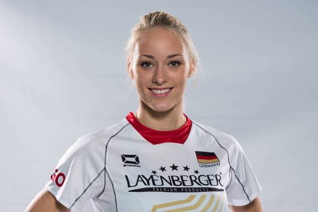 04.06.2015, Bundesleistungszentrum, Kienbaum Volleyball, Fotoshooting Nationalmannschaft Frauen Louisa Lippmann ( 11 GER)