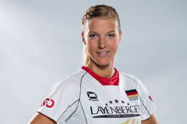 04.06.2015, Bundesleistungszentrum, Kienbaum Volleyball, Fotoshooting Nationalmannschaft Frauen Maren Brinker ( 4 GER)