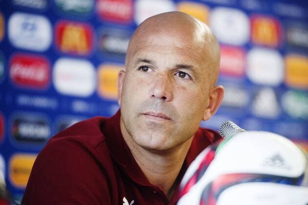 June 17, 2015 - Olomouc: Italiens Luigi Di Biagio - Pressekonferenz U21 Nationalmannschaft Italien.  - ZUMAb138