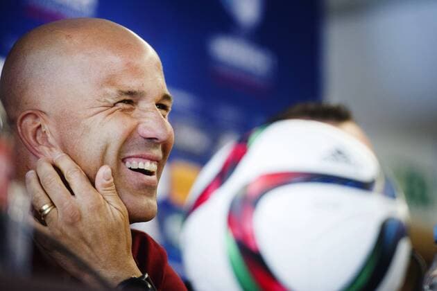 June 17, 2015 - Olomouc: Italiens Luigi Di Biagio - Pressekonferenz U21 Nationalmannschaft Italien.  - ZUMAb138