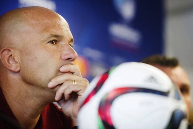 June 17, 2015 - Olomouc: Italiens Luigi Di Biagio - Pressekonferenz U21 Nationalmannschaft Italien.  - ZUMAb138