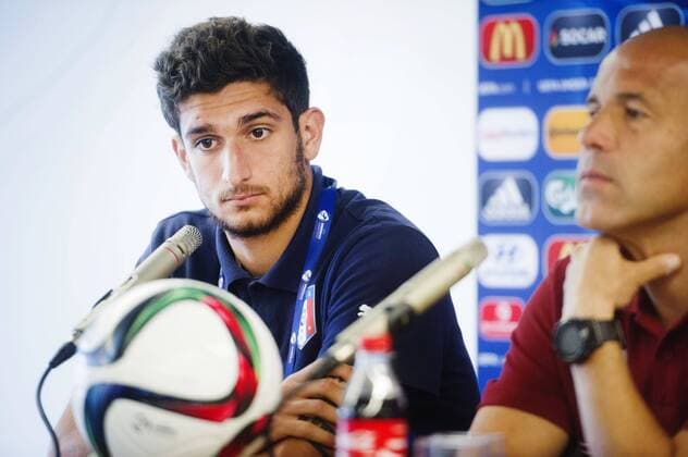 June 17, 2015 - Olomouc: Italiens Matteo Bianchetti - Pressekonferenz U21 Nationalmannschaft Italien.  - ZUMAb138