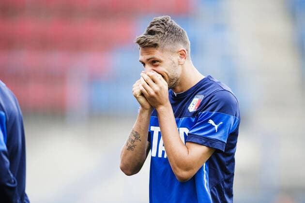 Aktuell Fußball, U21 EM, Training Italien June 17, 2015 - Olomouc: Italiens Domenico Berardi - Training U21 Nationalmannschaft Italien.  - ZUMAb138