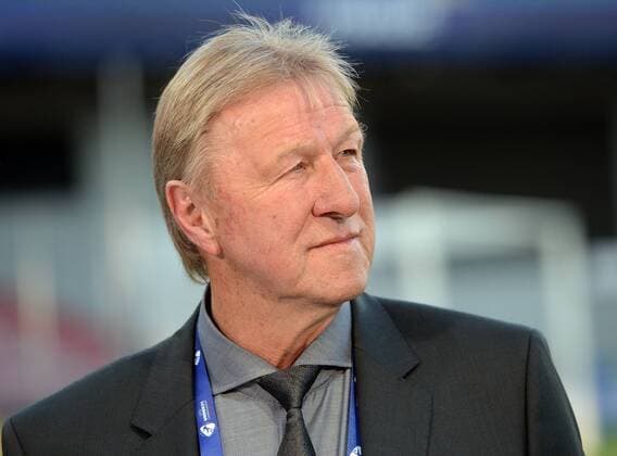 17.06.2015, xjhx, Fussball Europameisterschaft 2015 U21 U 21 Deutschland - Serbien, v.l. Trainer Horst Hrubesch (Deutschland U21)